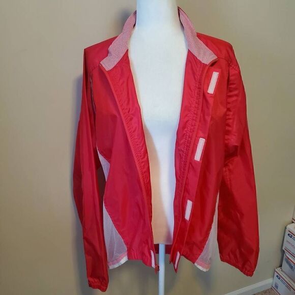 Vintage Nike Pink with Purple Logo Fullzip Windbreaker jacket - Size Large - Picture 5 of 13